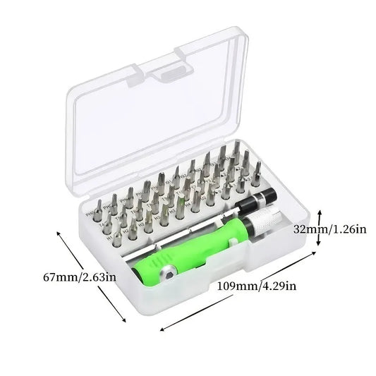 32 in 1 Screwdriver Set Precision Mini Magnetic Screwdriver Drill Bit Set Mobile I Camera Repair