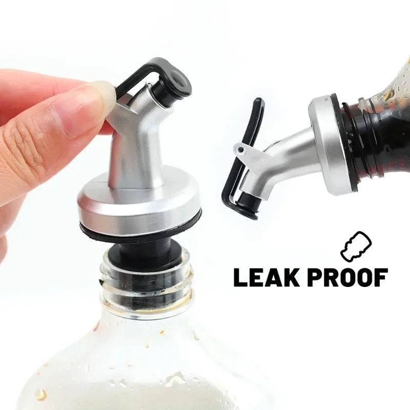 1/10x Oil Bottle Stopper Rubber Lock Plug Seal Leak-proof Food Grade Plastic Nozzle Sprayer Wine Vinegar Spouts Kitchen Tools - P12 Hub Europe