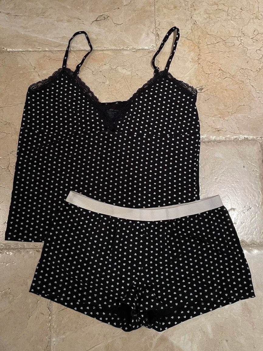 Sweet Strawberry Eyelet Shorts Set - P12 Hub Europe