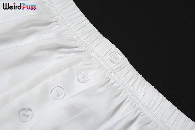 Silky Elegant Ruffle Shorts Set - P12 Hub Europe