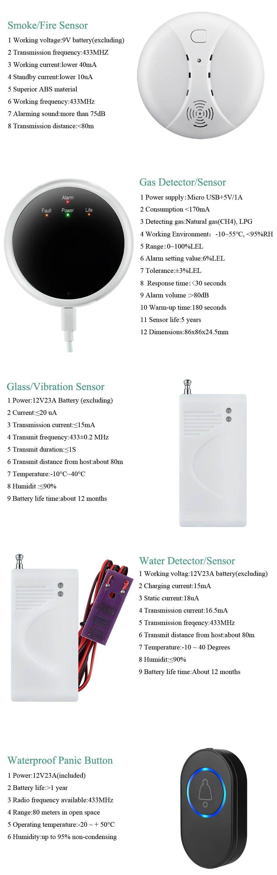 Alarm Smart W9B WiFi GPRS Home - P12 Hub Europe