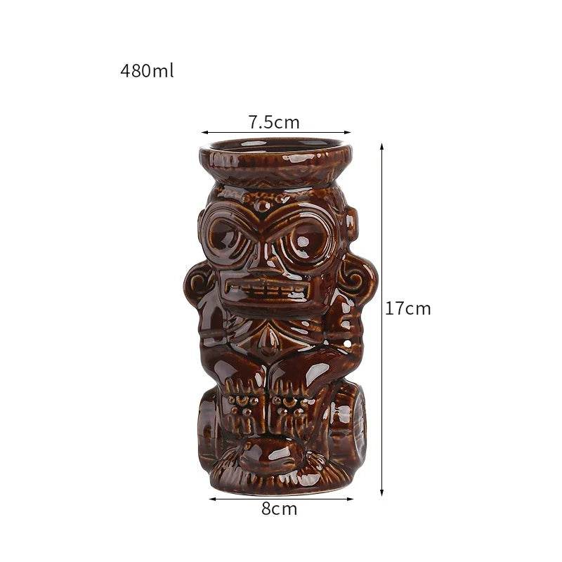 60 Types Ceramic Hawaii Tiki Mugs Creative Cocktail Glasses Beer Glass Martini Glasses Wine Glass Funny Cup Gift for Men - P12 Hub Europe