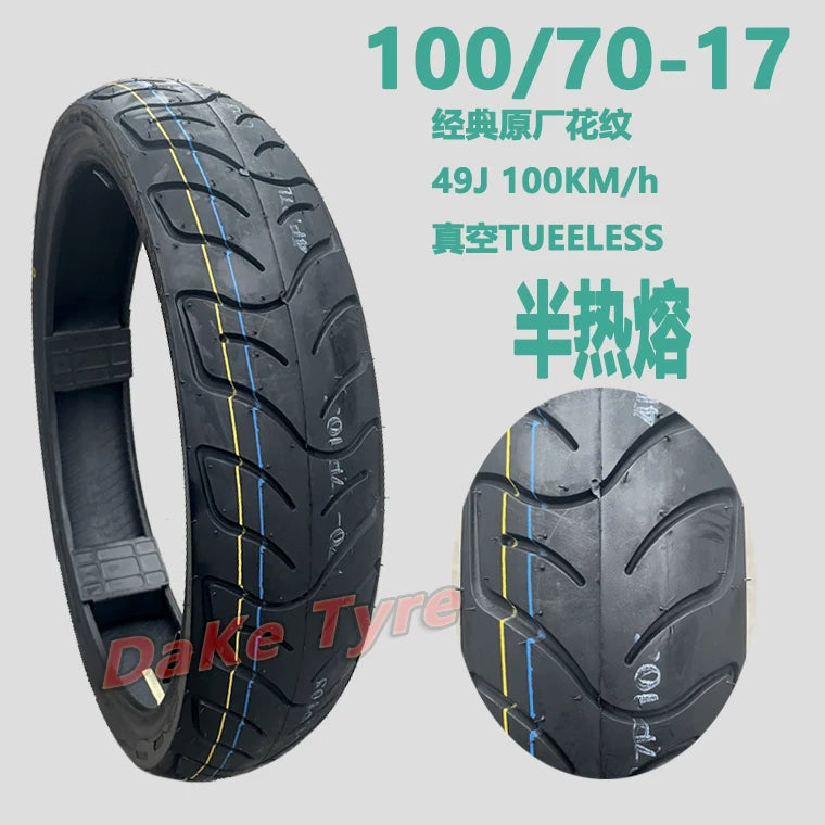 130/80-17 100/70-17 90/80 70 100 120/70-17 Is Applicable To SOCO Quick TS TC MAX Electric Motorcycle Tire Vacuum Tire
