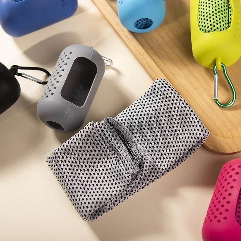 Cooling Ice Towel Cold Sports Towel Outdoor Microfiber Quick Drying Sports Fitness Cool Towel Camping Wiping Sweat Sports Towel - P12 Hub Europe