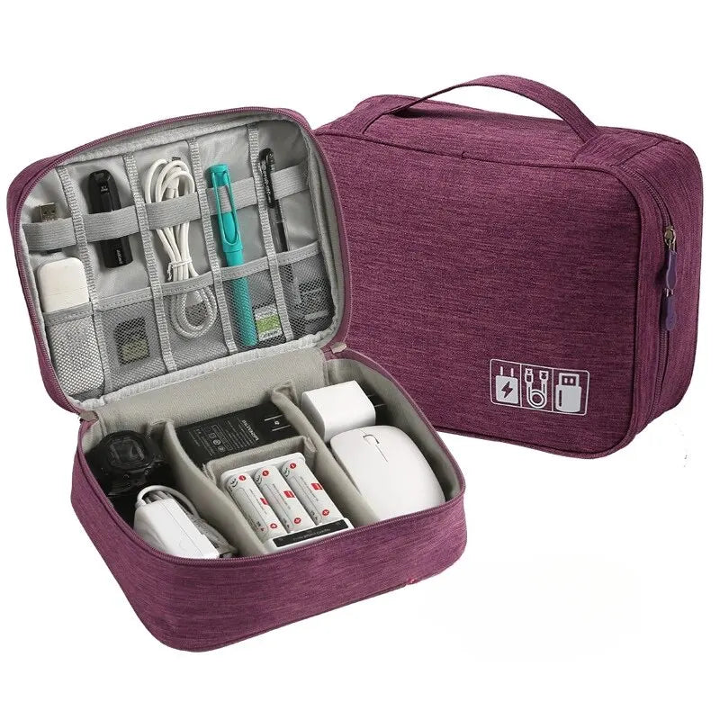 Digital Separated Travel Bag Large Capacity and Multifunctional Mobile Data Cable Power Bank USB Storage Bag
