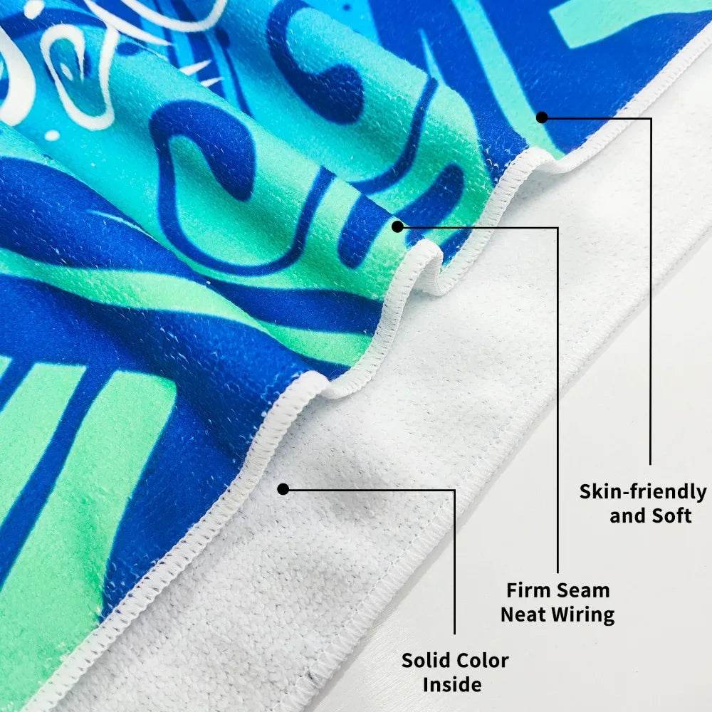 Quick Drying Microfiber Towels Beach Mat Sports Bathroom Luxury Travel Shower Towel Large Sand Free for Adults Body Dry Towels - P12 Hub Europe