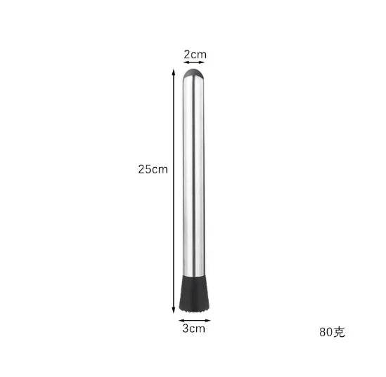 8 Inch Cocktail Muddler and Mixing Spoon, Stainless Steel Cocktail Muddler Home Bar Bartender Tool Barware Set - P12 Hub Europe