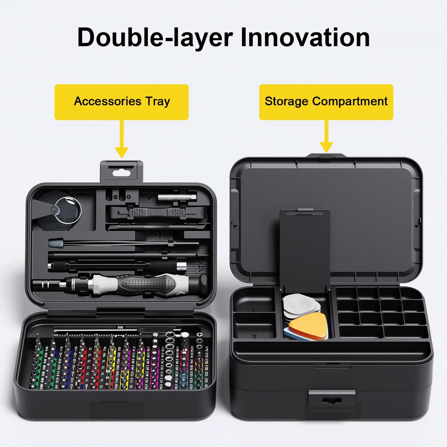 132-in-1 Precision Screwdriver Set: Manual Repair Tool for Mobile Phones, Computers, Laptops, Cameras and Watches