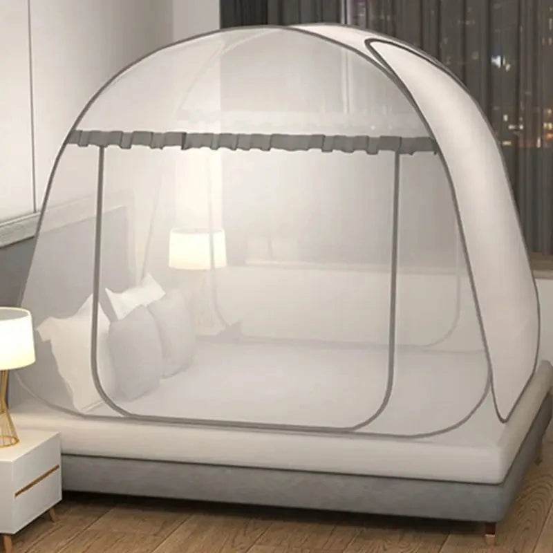Simple Yurt Mosquito Net Portable Camping Tent Single Double Bed Canopy For Adult Foldable Bunk Mesh Net Breathable Mosquito Net - P12 Hub Europe