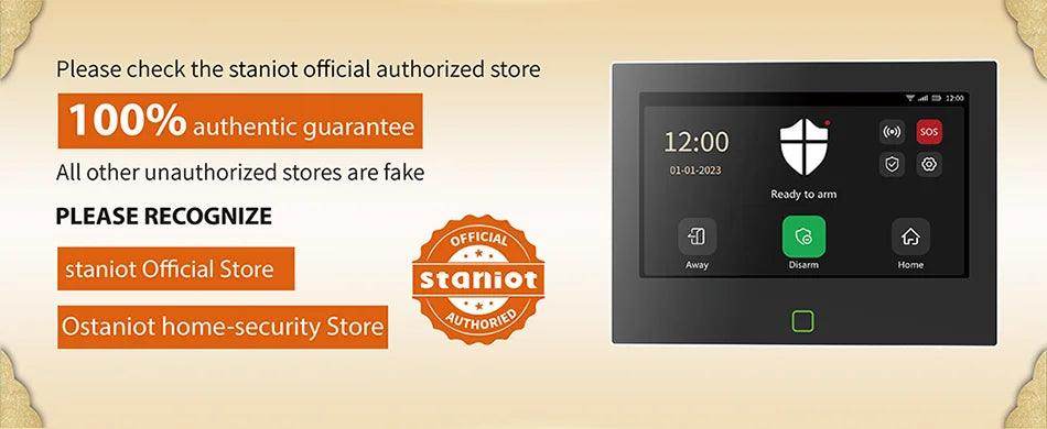 Alarm Smart Staniot WiFi 4G Tuya - P12 Hub Europe