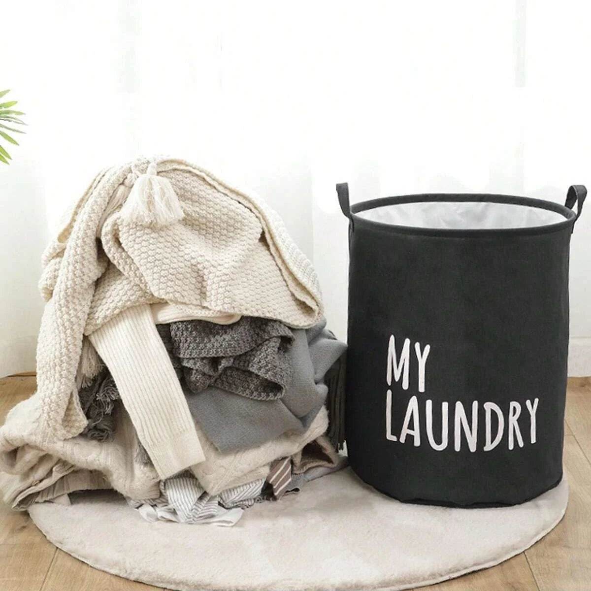 Foldable Drawstring Laundry Basket - P12 Hub Europe