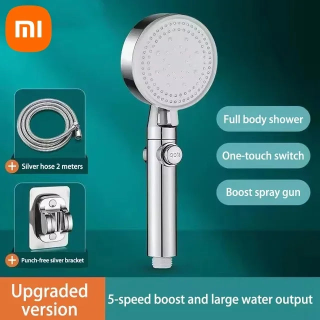 Xiaomi Hangable Shower Head 5 Modes Water Saving Adjustable High Pressure Showerhead Handheld Spray Bathroom Accessories New