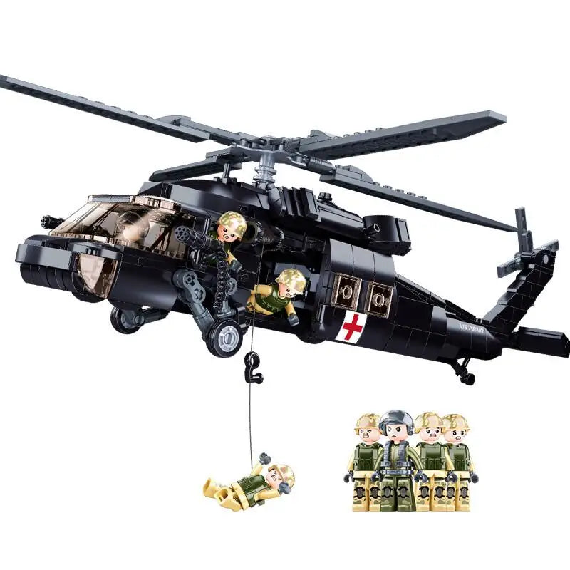 High-tech Avion Cargo Aircraft Rescue Plane Airport Airbus Airplane Model Building Blocks Figures City Brinquedos Creative Toys