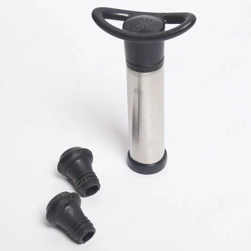 Wine Stopper With Vacuum Pump Bar Accessories Air lock Aerator Rubber Black Bottle Stopper Keep Wine Fresh Saver Sealing - P12 Hub Europe