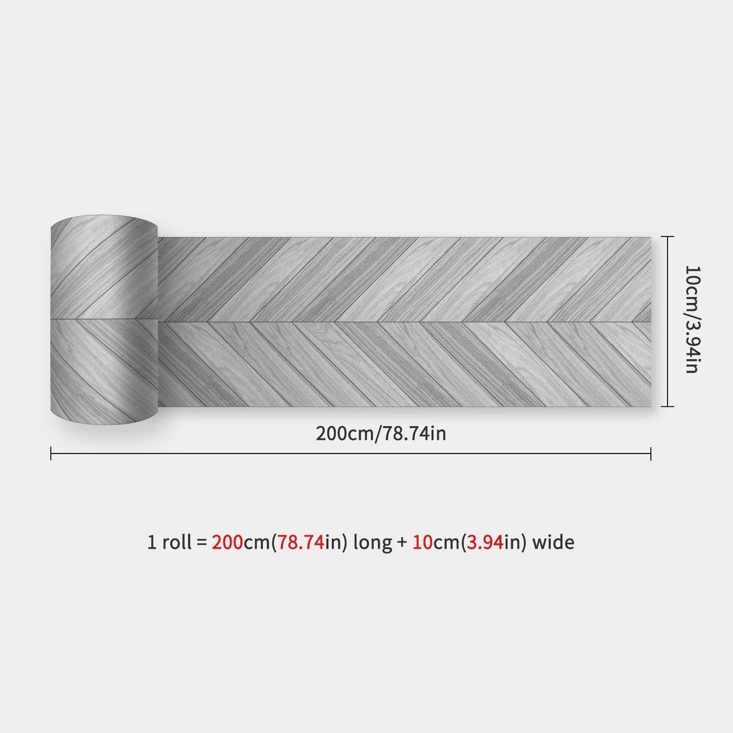 41 Styles Baseboard Stickers Waterproof Peel & Stick Waistline Wall Sticker Floor Border Sticker For Kitchen Bathroom 10x200cm - P12 Hub Europe