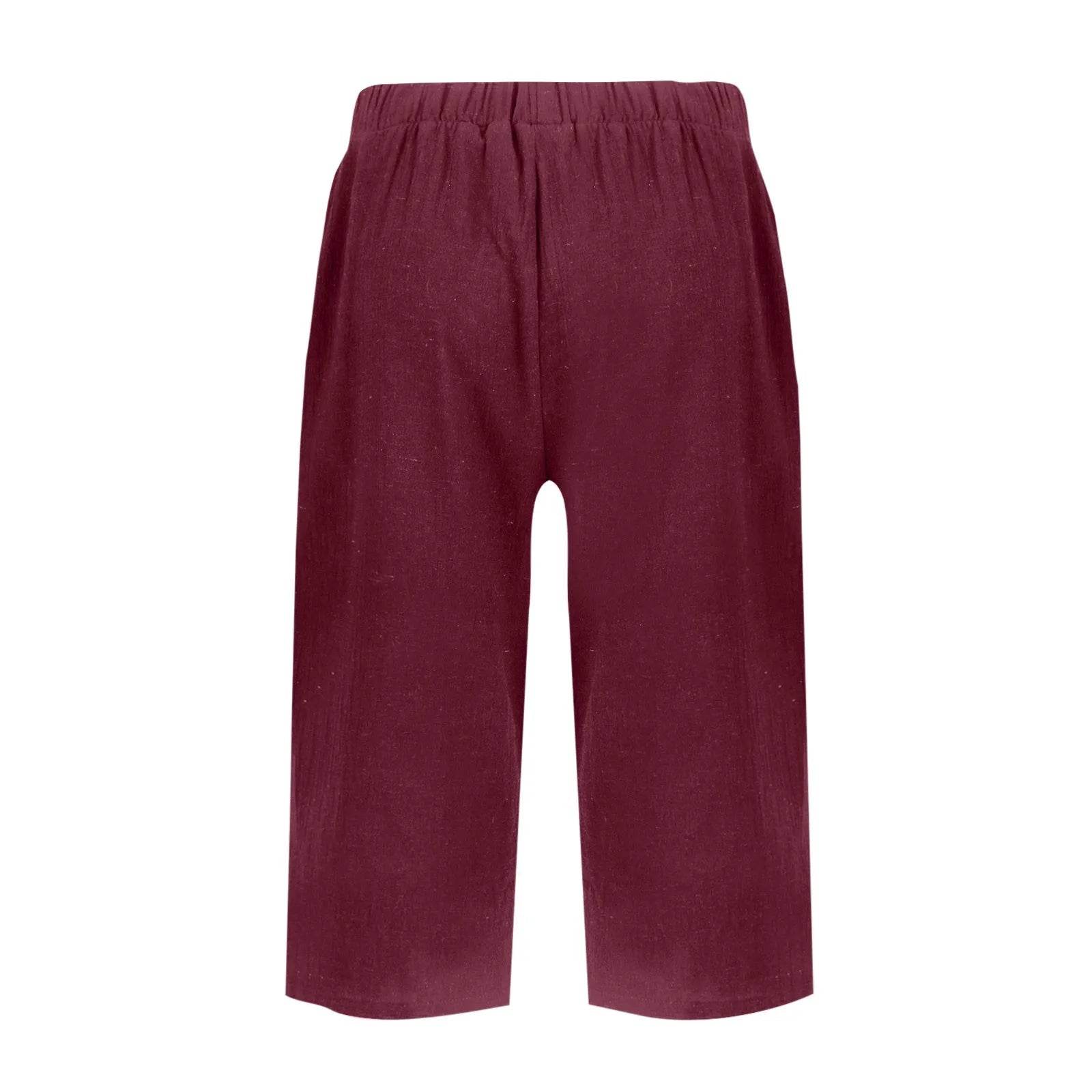 High Waist Solid Workout Capris - P12 Hub Europe