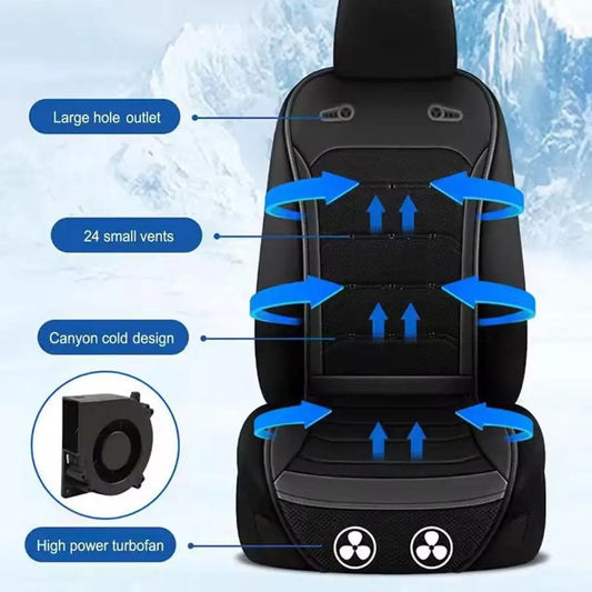 Universal Cool Air Padded Seat Summer Car Ventilation Seat Cushion Fast Blowing Ventilation Seat Cooling Refrigered Pads