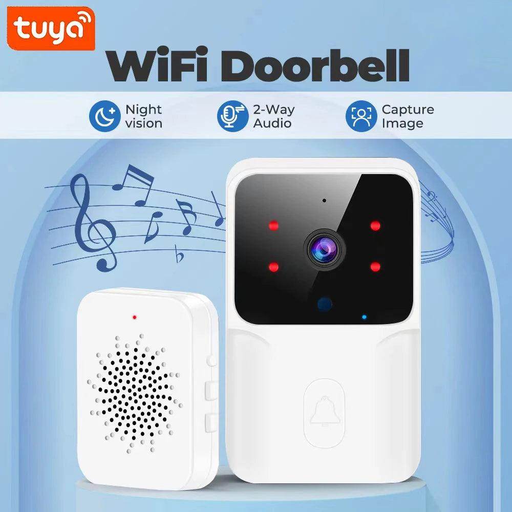 Doorbell Tuya WiFi | Night Vision, 2-Way Audio, Voice Change - P12 Hub Europe