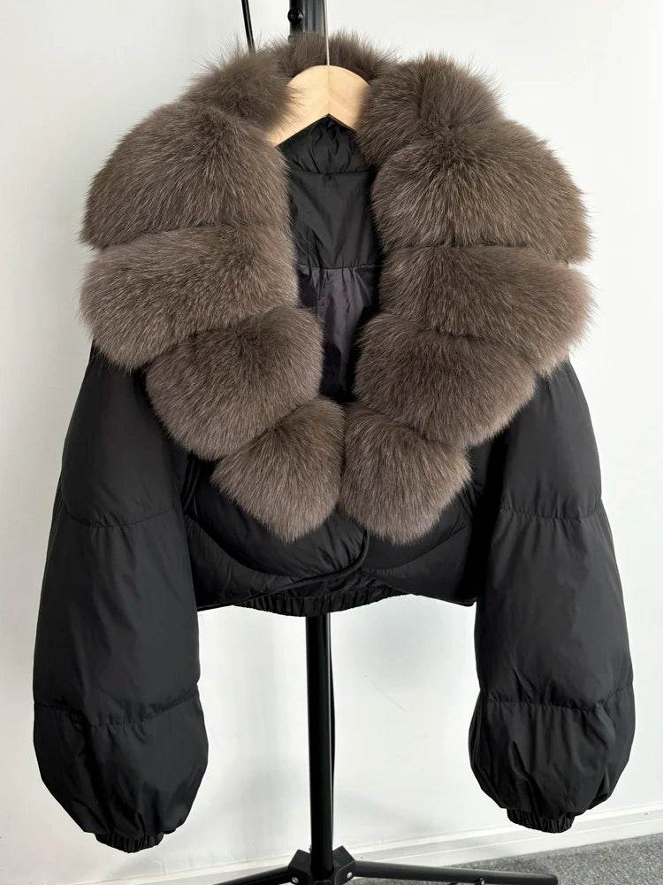 Luxury Fox Fur Down Parka - P12 Hub Europe