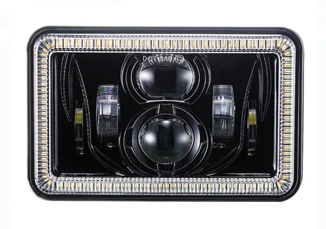 12V 24V 4x6 inch LED Headlights H4 Led Work Light Square Light Replacement for GMC Chevrolet Car Jeep Motorcycle Truck Headlamp