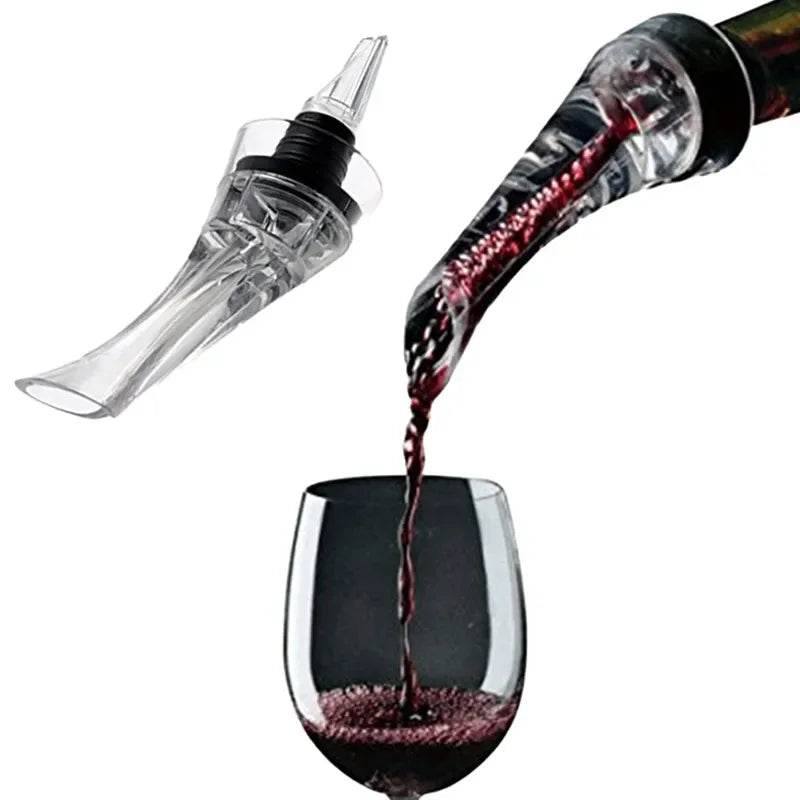 Acrylic Wine Aerator Pourer Premium Aerating Pourer Red Wine Decanter Cap Spout Stopper Bottle Mouth Dispenser Decanter Spout - P12 Hub Europe