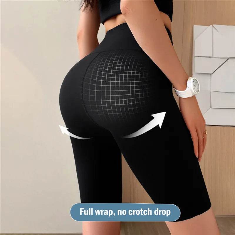 Women's High Waist Gym Shorts - P12 Hub Europe