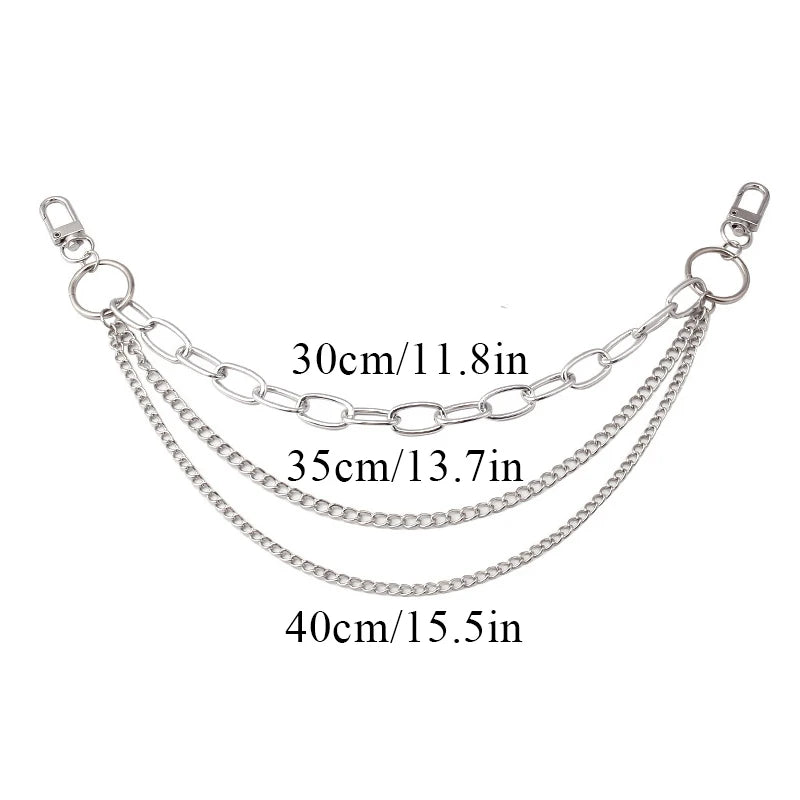 Multi-layer Metal Bag Chain DIY Handles Butterfly Heart Star Pendant Shoulder Bag Chain Replacement Bag Accessories Pearl Chain