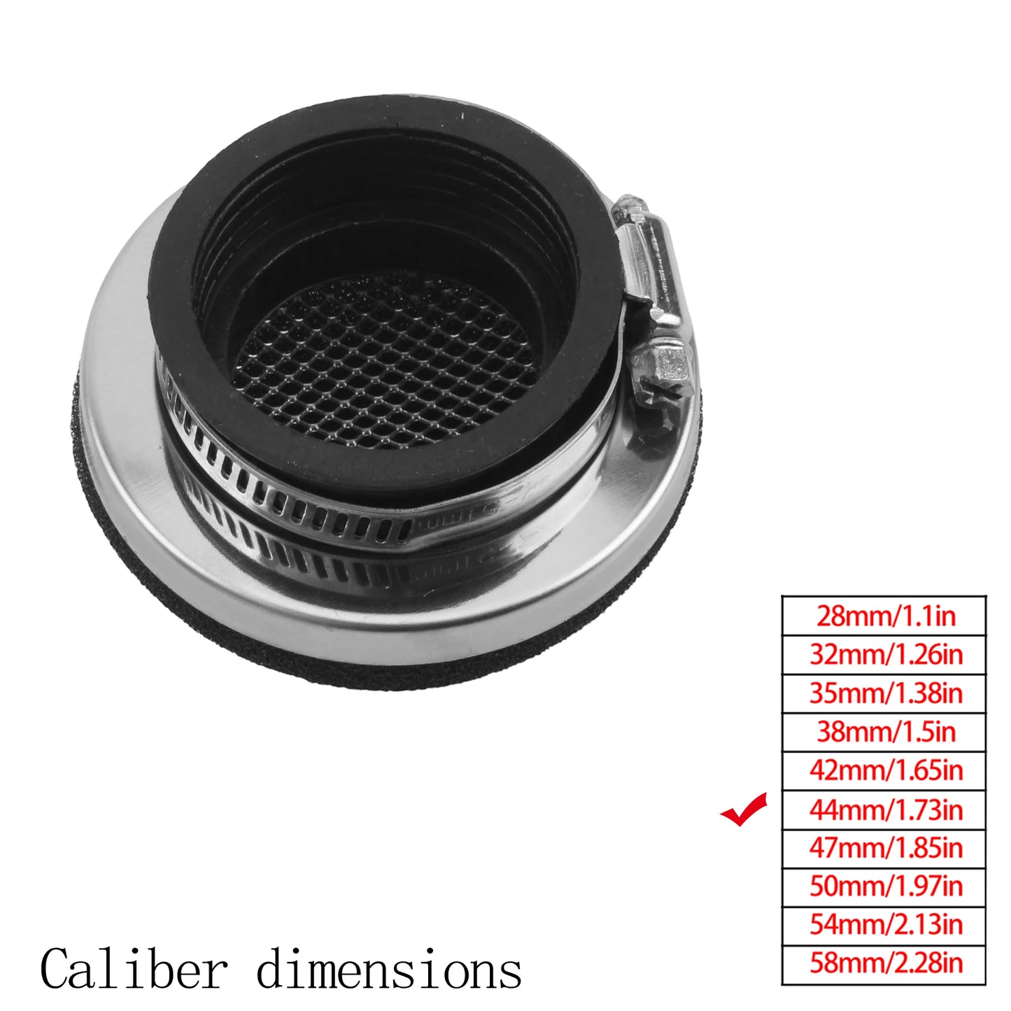 Motorcycle Air Filter 2 Stroke Engine Universal Accessories 28/32/35/38/42/45/50/54/58MM Motocross Parts High Flow Air Filte