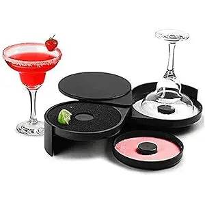 3-layer ABS Rotating Cocktail Seasoning Box, Bar Wine Accessories, Mixed Salt and Sugar Box, Bar Bartender Mixer Toolbox - P12 Hub Europe