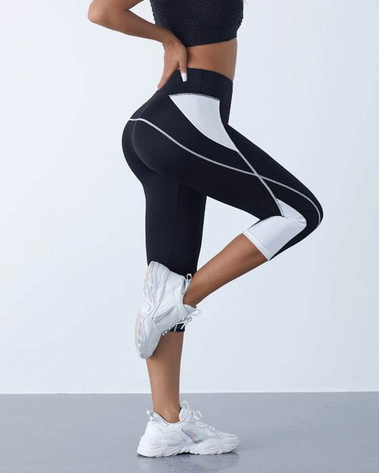 Women's Color Block Yoga Leggings - P12 Hub Europe