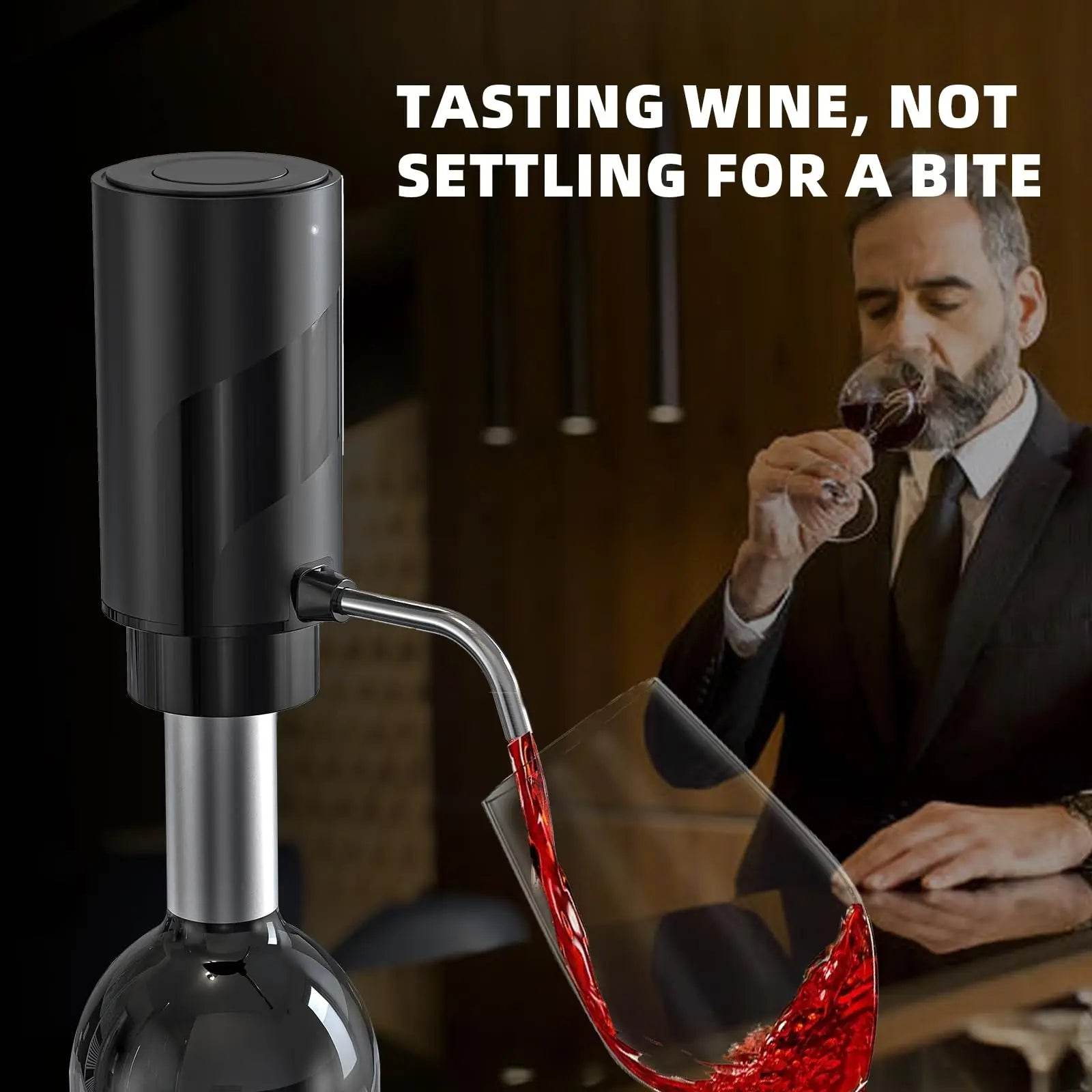 Rechargeable Electric Wine Aerator Dispenser Automatic Wine Decanter Intelligent Electric Wine Dispenser Party Kitchen Tool Gift - P12 Hub Europe