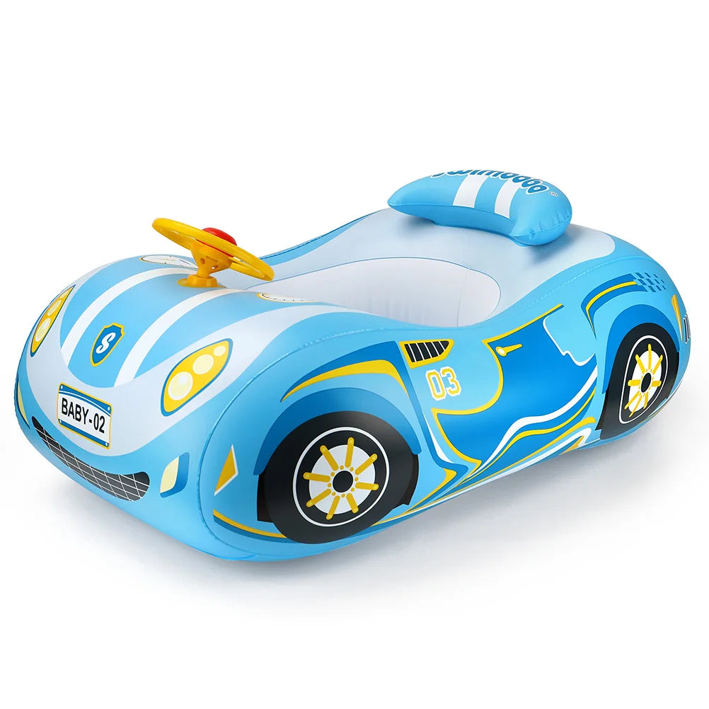 New Cool Car Kids Swimming Seat Float Ring Inflatable Infant Floating For Summer Kids Swim Boat Circle Toddler Bathing Water Toy