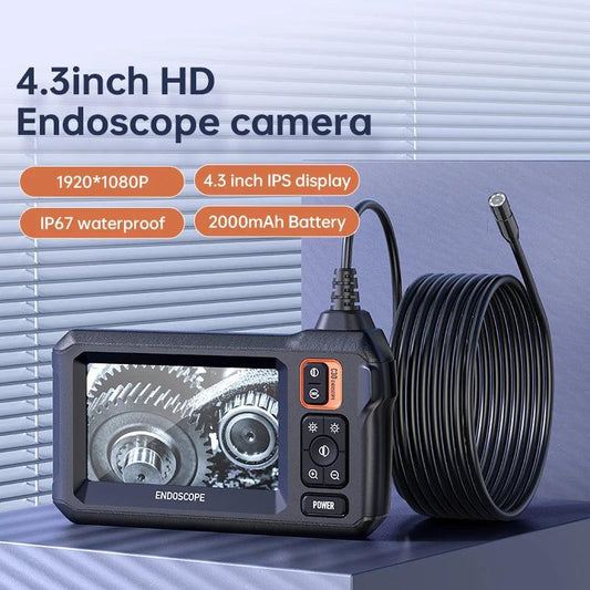 Borescope  8mm Dual Lens 4.3" IPS, 1080P, IP67, 1-5M