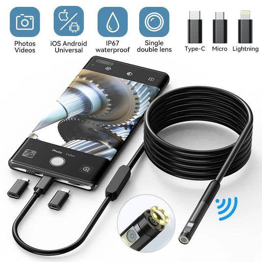 Endoscope Camera 2MP Single/Dual Lens Android IOS - P12 Hub Europe