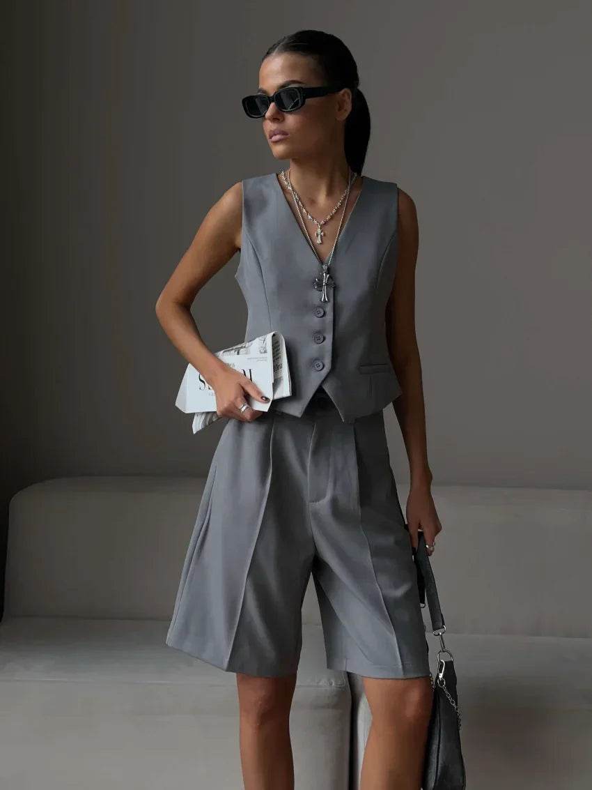 Wolfeel Chic Vest Shorts Suit - P12 Hub Europe