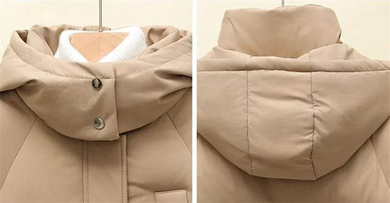 Warm Slim Hooded Winter Parka - P12 Hub Europe