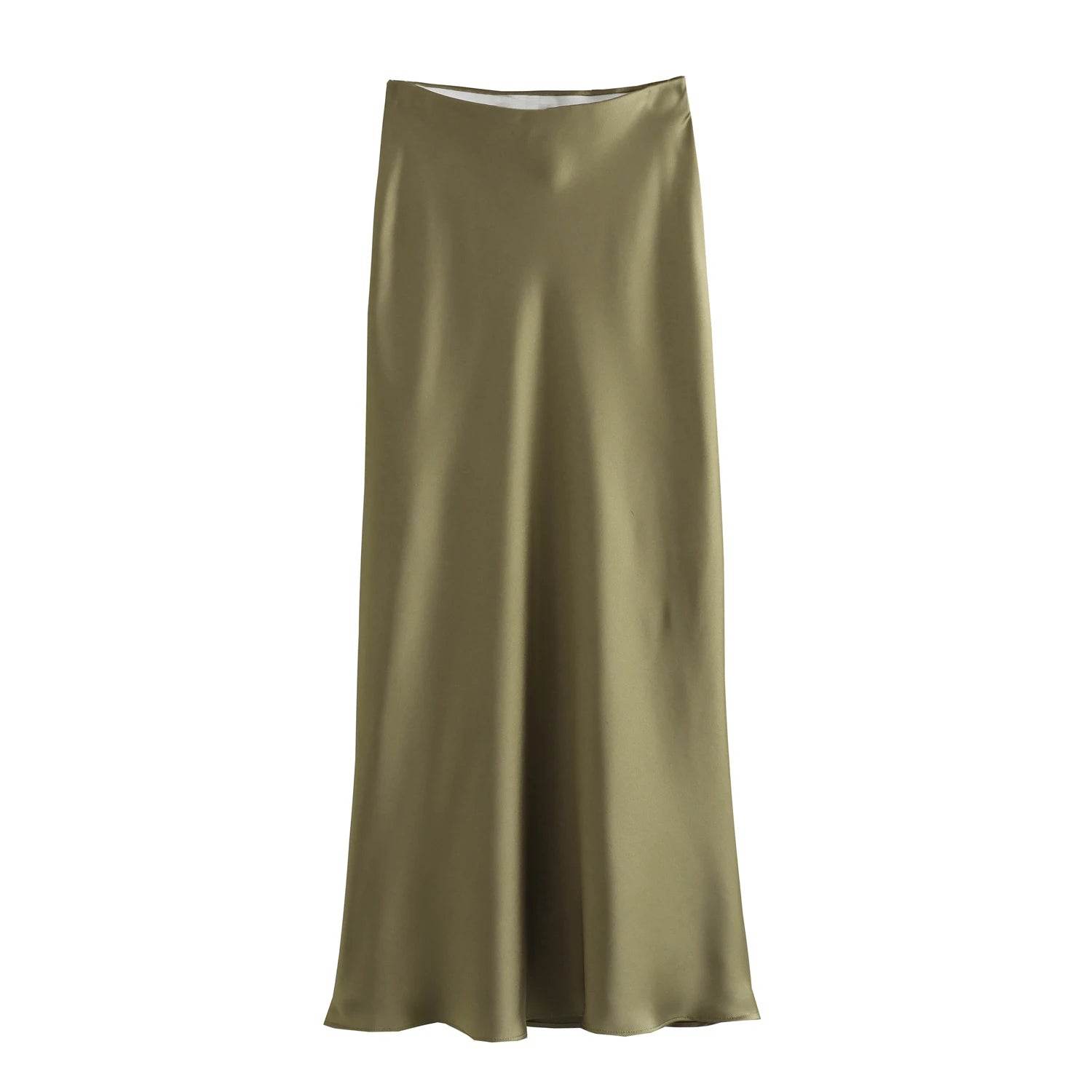 Women's Flowing Satin Midi - P12 Hub Europe
