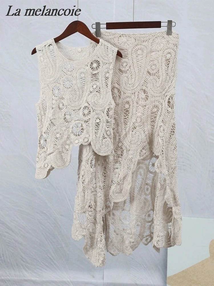 Crochet Irregular Skirt Set - P12 Hub Europe