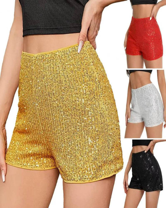 Sequin High Waist Mini Shorts - P12 Hub Europe