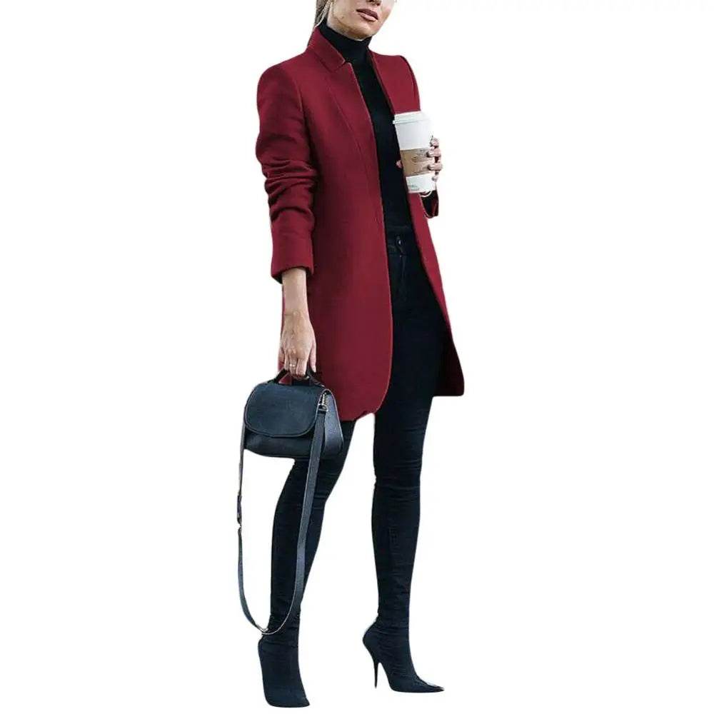 Office Lady Wool Blend Coat - P12 Hub Europe