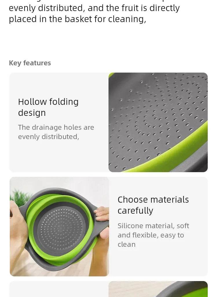 Collapsible Silicone Strainer Basket - P12 Hub Europe