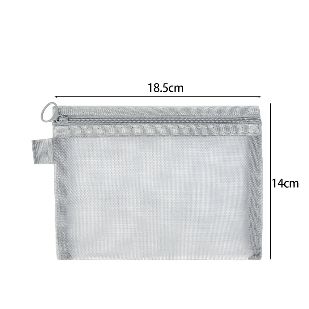 1/3pcs Mesh Clear Cosmetic Bags Small Large Black Makeup Bag Portable Travel Toiletry Organizer Case Lipstick Storage Pouch