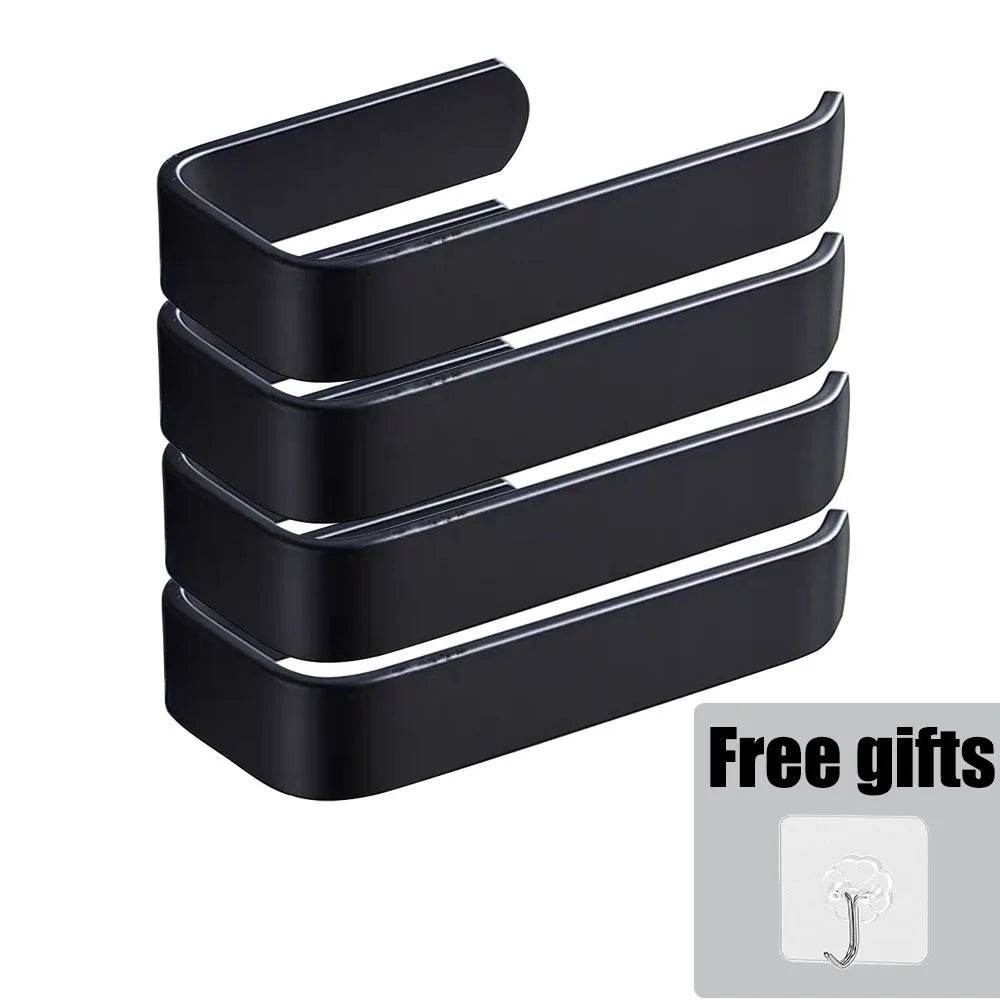 Storage Rack No Punching Towel Rack Kitchen Holder Shelf For Kitchen Wall Shelves Fixture Home Improvement Tissue Holder - P12 Hub Europe