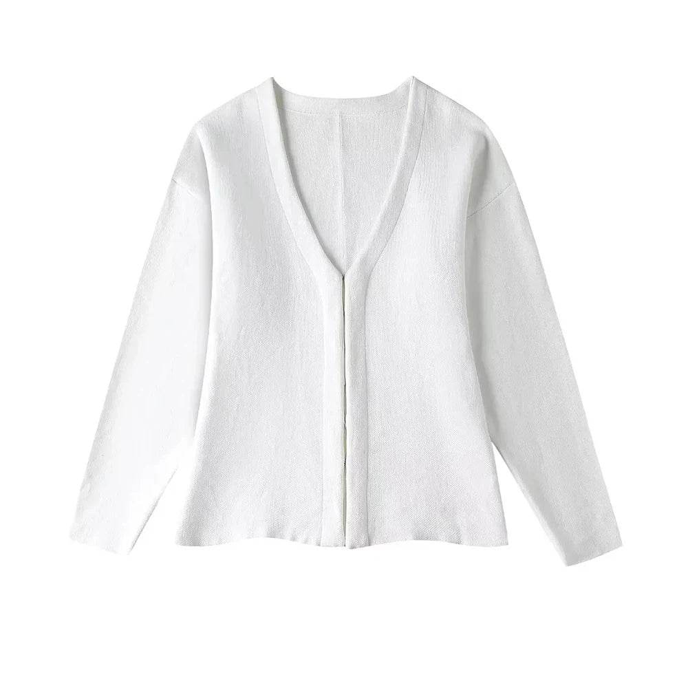 Fitted Hook Knit Cardigan - P12 Hub Europe