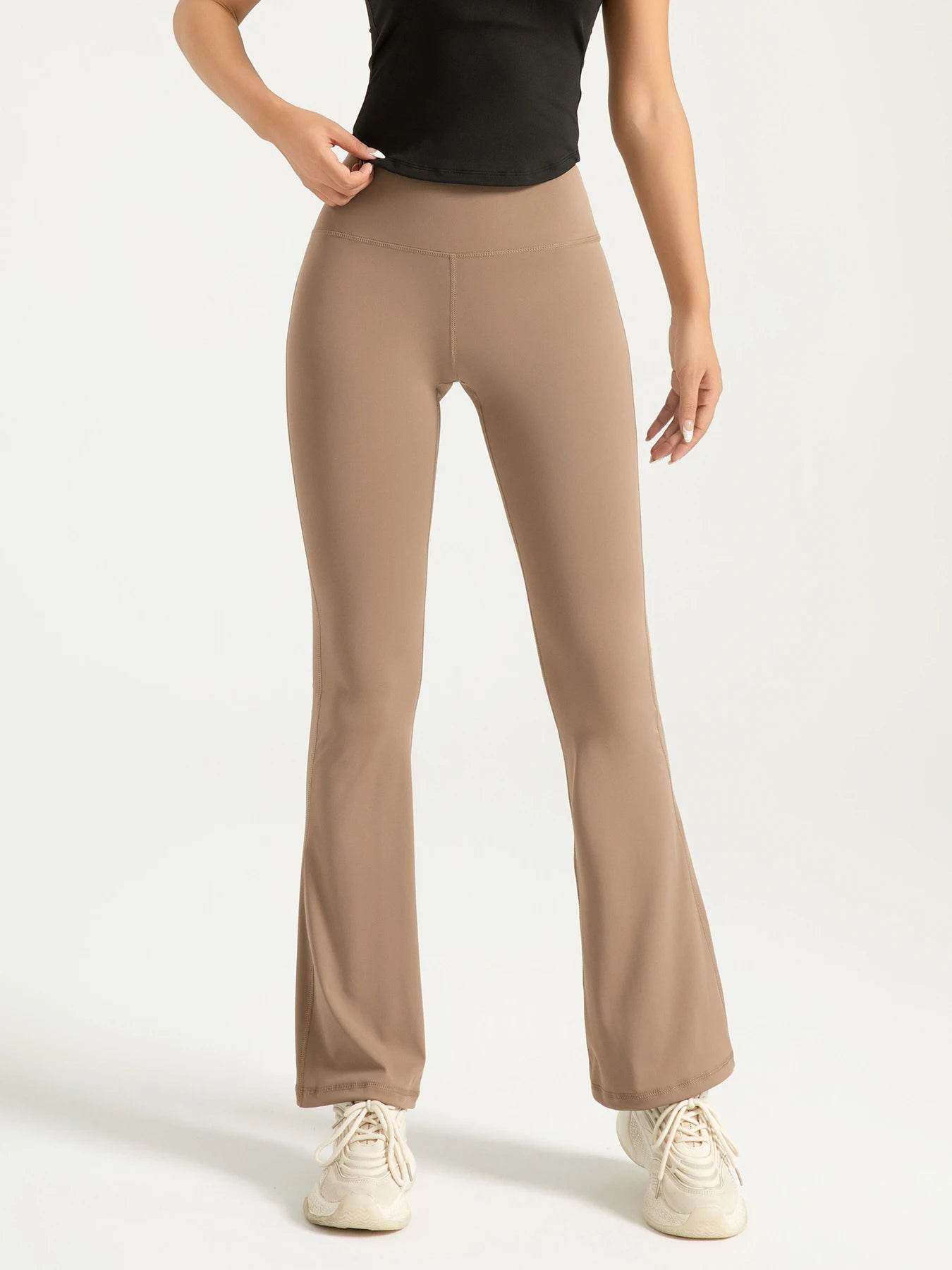 Women's High-Waist Bootcut Leggings - P12 Hub Europe
