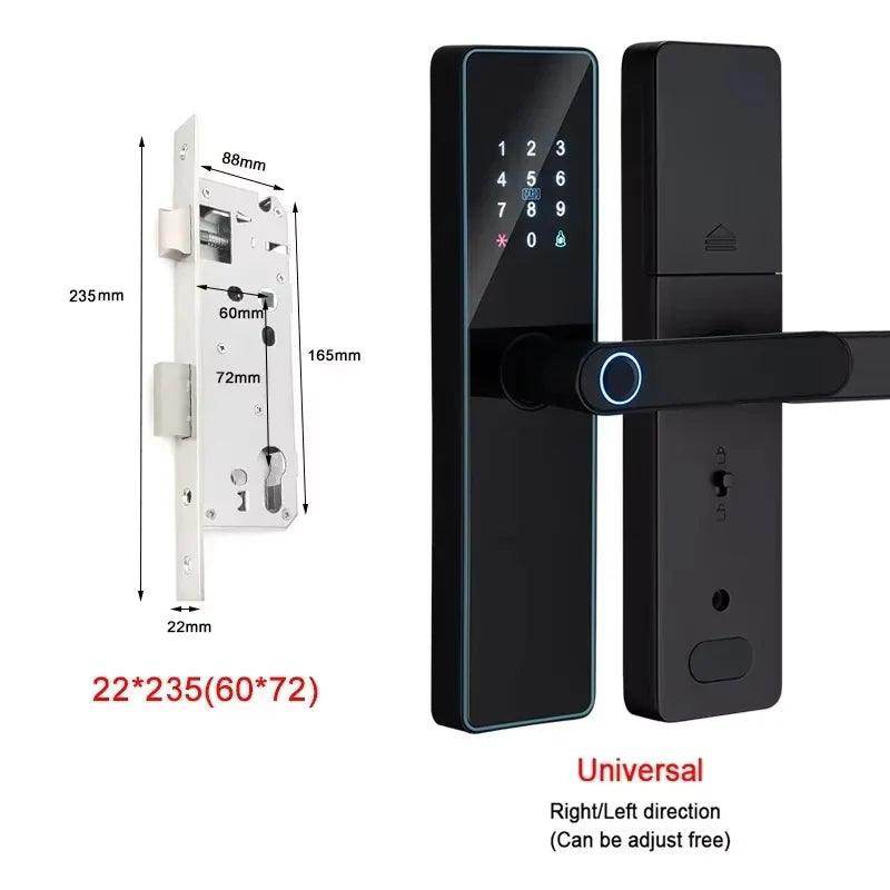 Fingerprint Door Lock | App, Remote, Handle, Card, Code - P12 Hub Europe