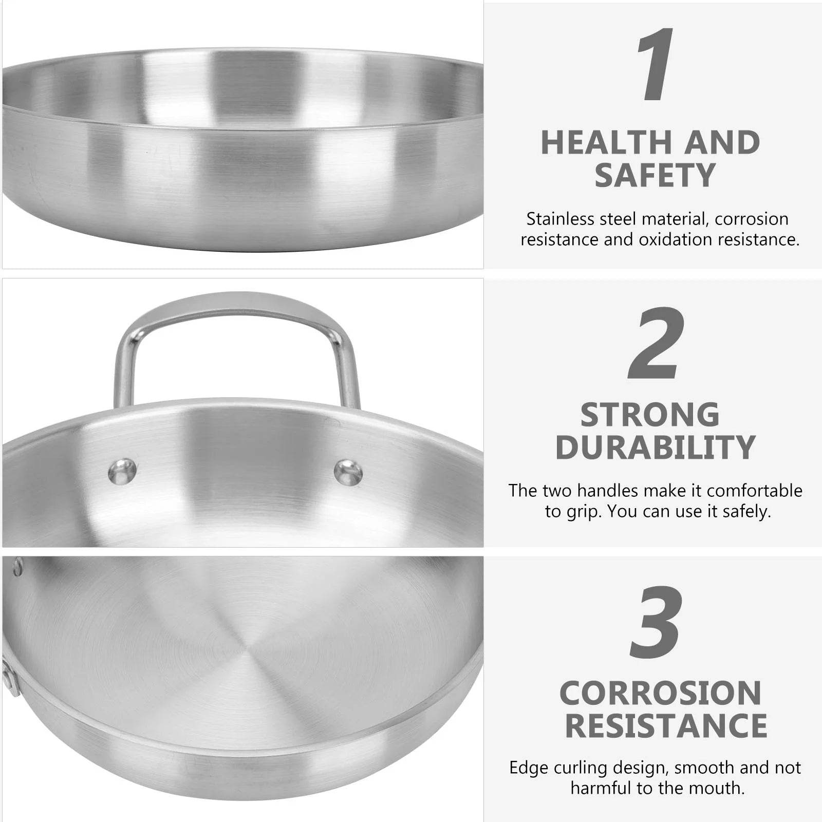 Stainless Steel Soup Pot Korean Ramen Pot Seafood Food Stew Cooking Noodle Pot Wok Kitchen Tool Egg Maker Oatmeal Cooker Gas - P12 Hub Europe
