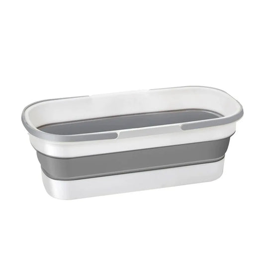 Portable Silicone Bucket, Used for Household Large Mop Bucket Rectangular Thickened Plastic Folding Car Washing Bucket, Water St