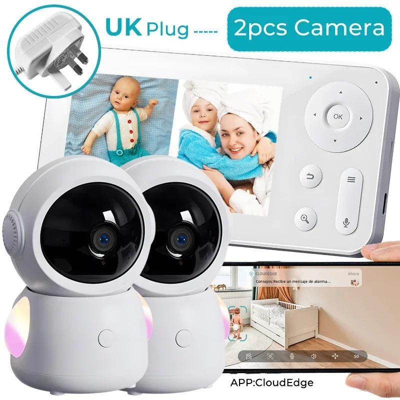 Baby Monitor 2K WiFi with 2 Cameras, Long Range - P12 Hub Europe