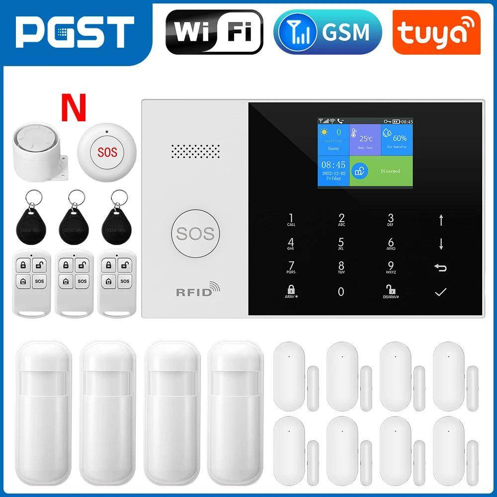 Alarm System Tuya GSM/WiFi | Wireless Home Security, Alexa, App - P12 Hub Europe